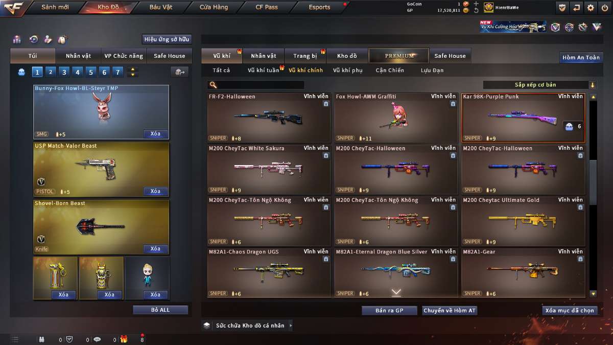 shop acc cf uy tin gia re